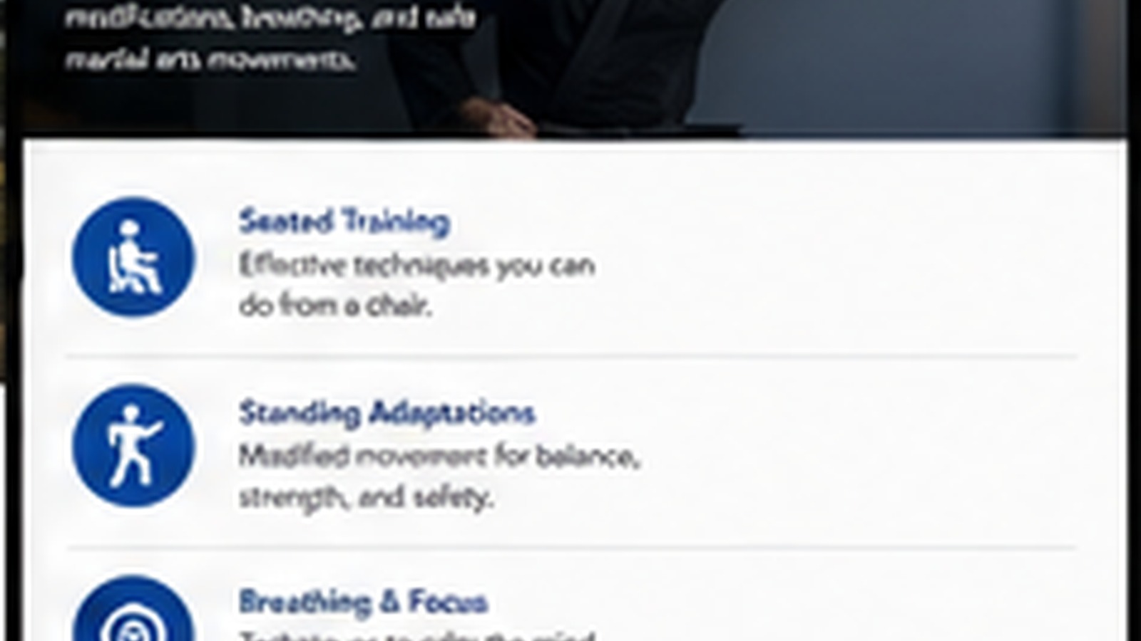 Photorealistic example of adaptive martial arts training using controlled movement and MS-aware pacing