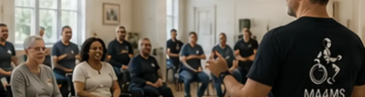Founder story image representing David Ellinger, adaptive martial arts, MS resilience, and lived experience